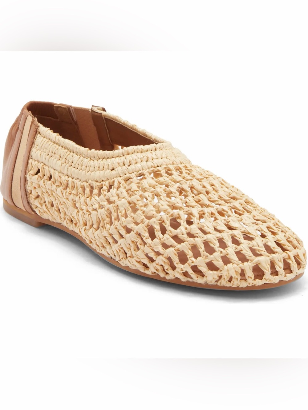 NWT Steve Madden Meela Flats in  Natural Raffia
